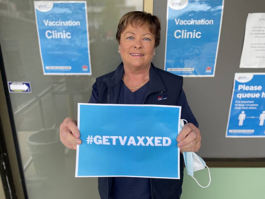 ALL HANDS ON DECK: Wendy Urquhart, 65, retired in September last year but decided to start working again in March to help with the vaccine effort. Picture: Annie Lewis 