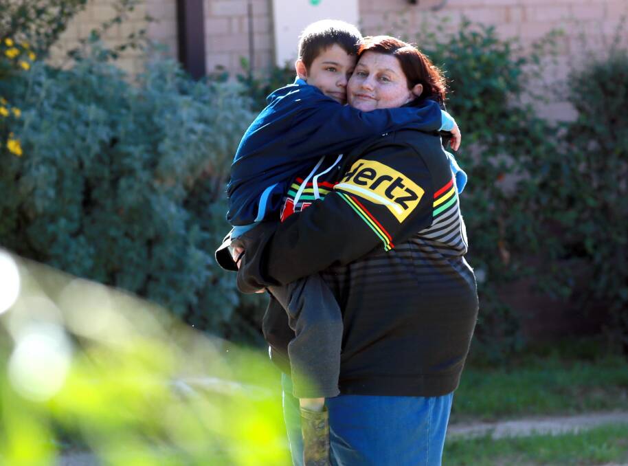 PRIDE AND JOY: Sheryl Hammond says her son Aiden Hubbard, 9, is a blessing who she wouldn't change anything about. Picture: Les Smith 