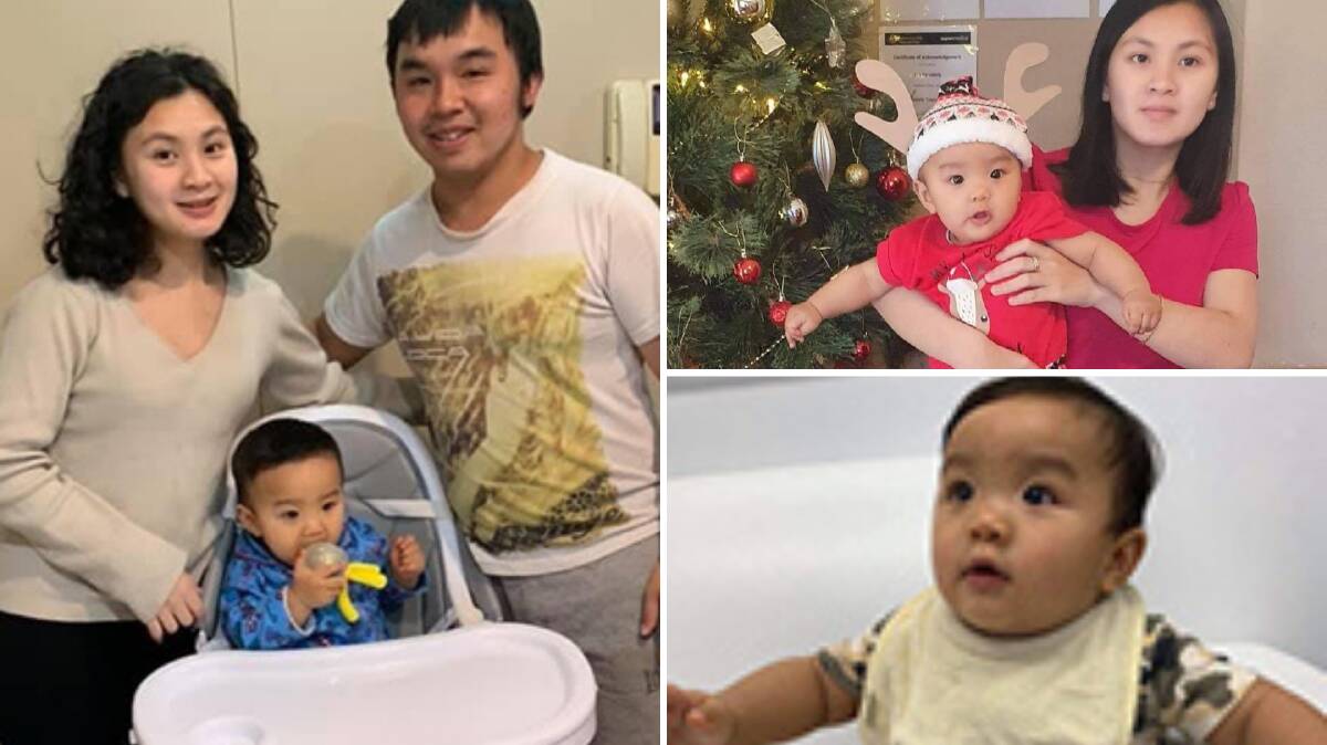 Federal police search for baby Hoang Vinh Le. Pictures: Federal Circuit and Family Court of Australia 