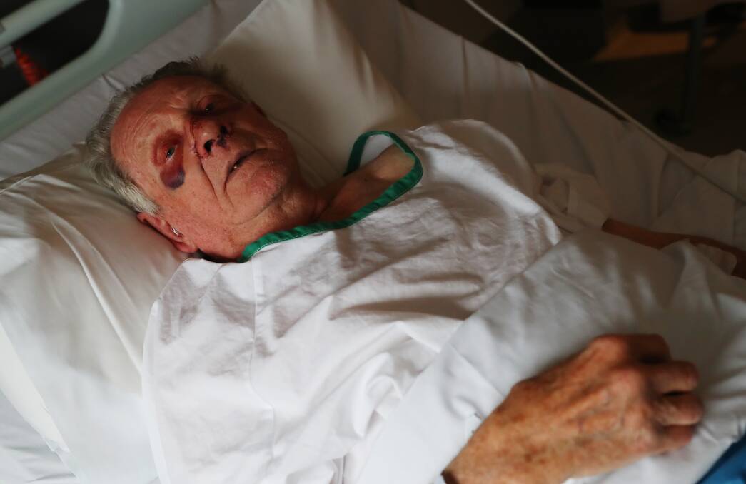 Gerald Louttit, 86, was assaulted at his Turvey Park home on Sunday night. Picture: Emma Hillier 