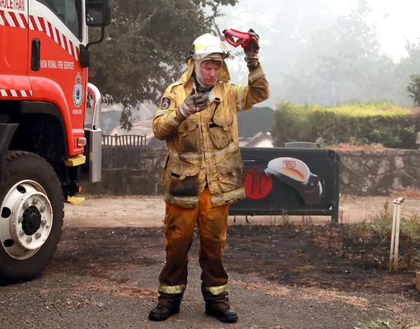 DEVASTATION: The Black Summer Bushfires tore through towns like Batlow, with firefighters working tirelessly to battle the blazes. Picture: Les Smith