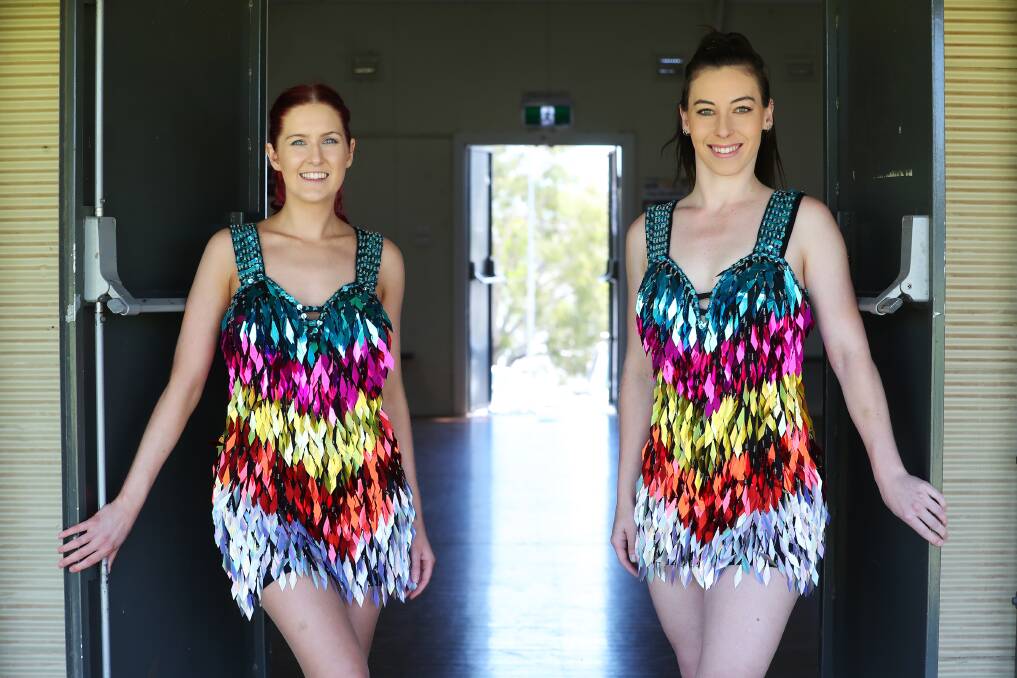 COME ON IN: Sarah Foley and Amy Kenyon have been rehearsing for this weekend's opening show. Picture: Emma Hillier 