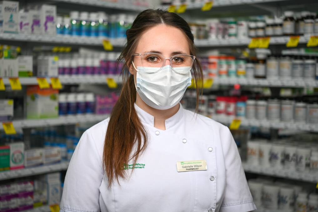 HERE TO TALK: TerryWhite Chemmart Wodonga pharmacist Gabrielle Wilson has done Mental Health First Aid training. She hopes others will do so to recognise the signs. Pictures: MARK JESSER