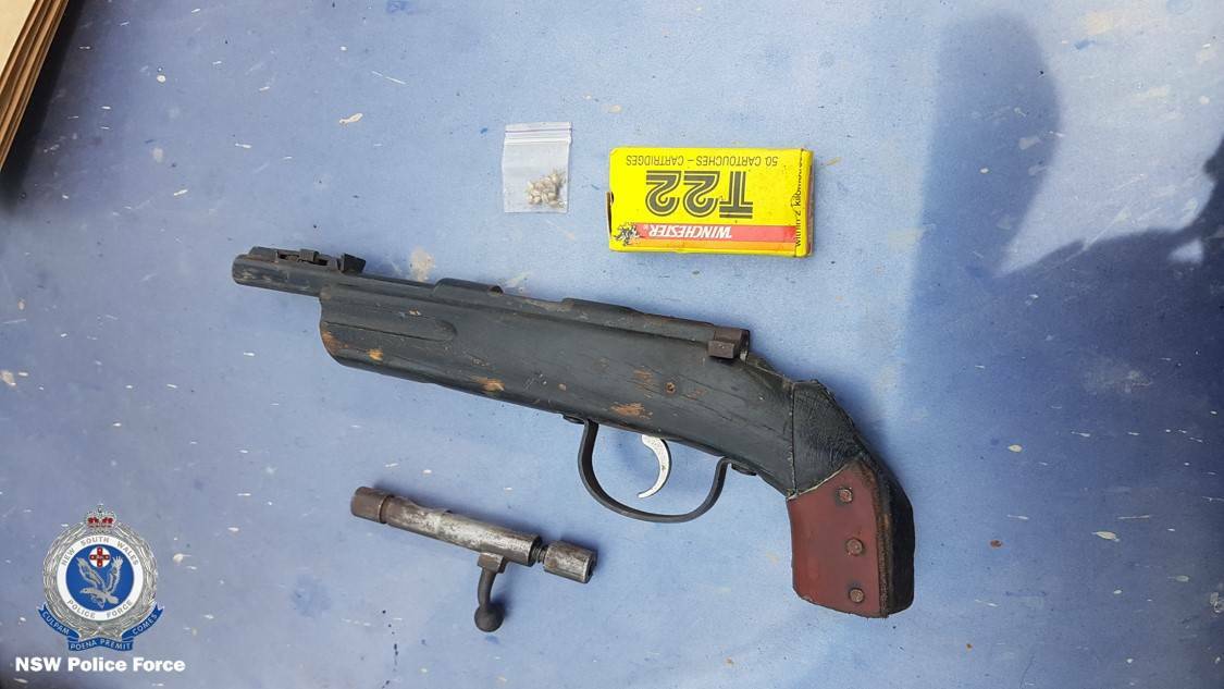 Police found the loaded gun wrapped in a towel. Picture: Riverina Police District