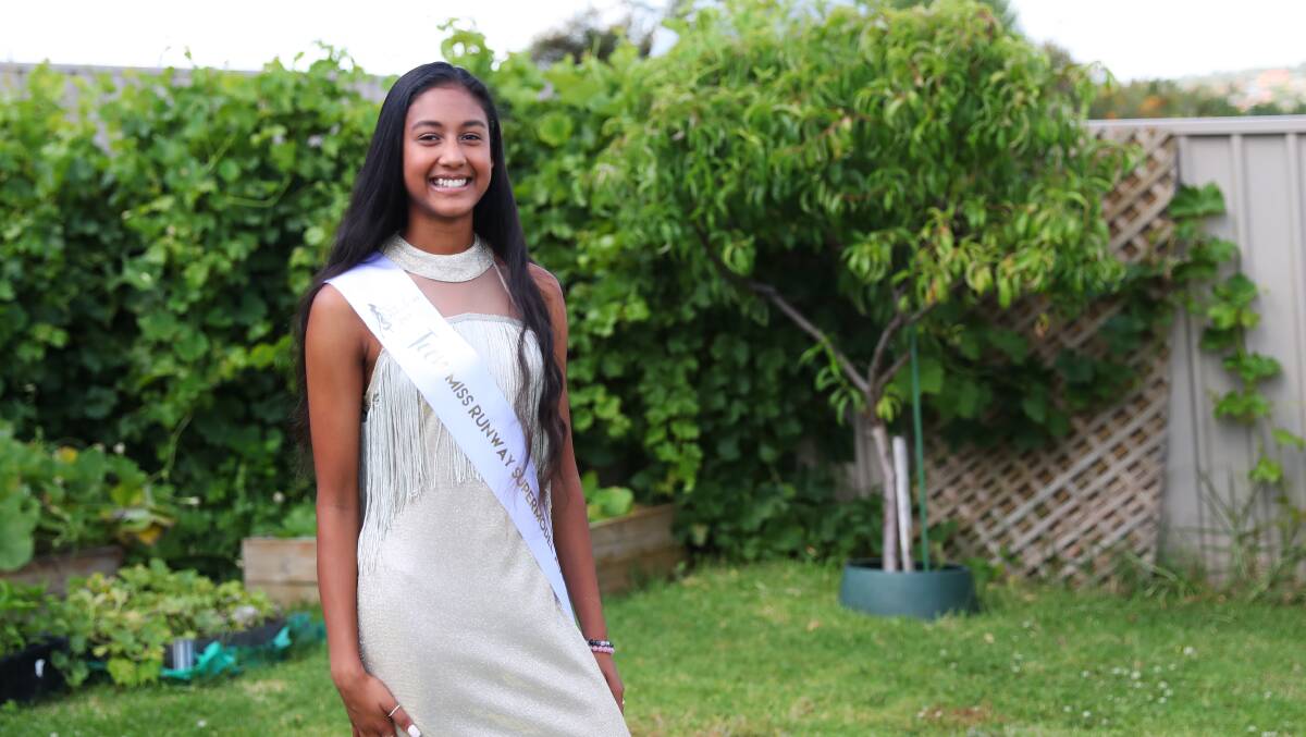 SIGHTS SET: Diya Bhengra says she hopes to win the title of Teen Miss Runway Supermodel Australia. Picture: Emma Hillier 