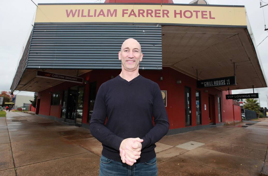 END OF AN AREA: David Barnhill to settle sale of the William Farrer Hotel on July 12. Picture: Les Smith 