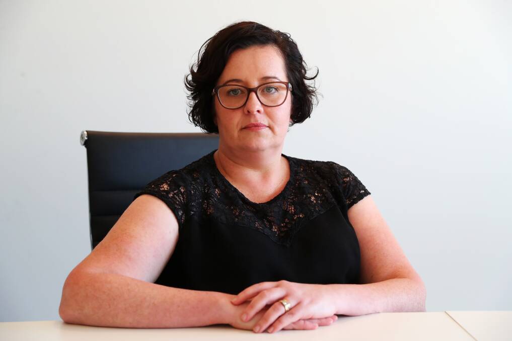 PROVIDING SUPPORT: Emma Bromham says at least 85 per cent of clients from the Riverina Women's Domestic Violence Court Advocacy Service have reported being the target of coercive control. Picture: Emma Hillier 