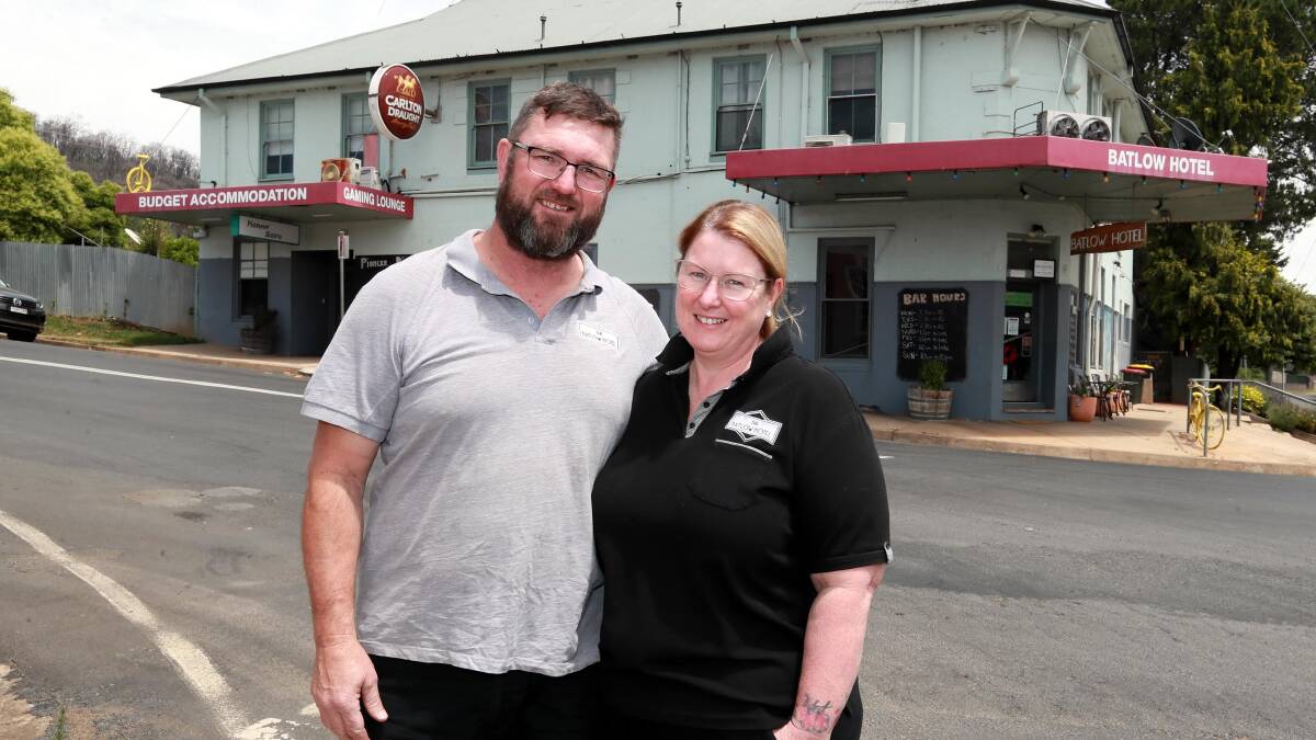 STILL STANDING: Matthew and Linda Rudd say they are grateful for the support shown by Batlow as the town rebuilds. Picture: Les Smith 