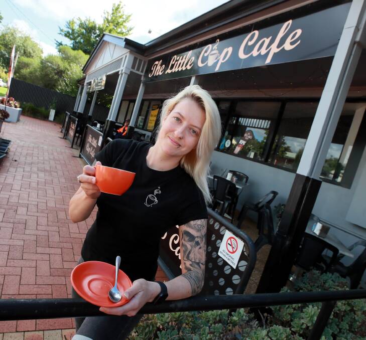 NEW CHAPTER: Stacey Catlin says she would like to sell the Little Cup Cafe to someone with the imagination for the business to reach its full potential. Picture: Les Smith 