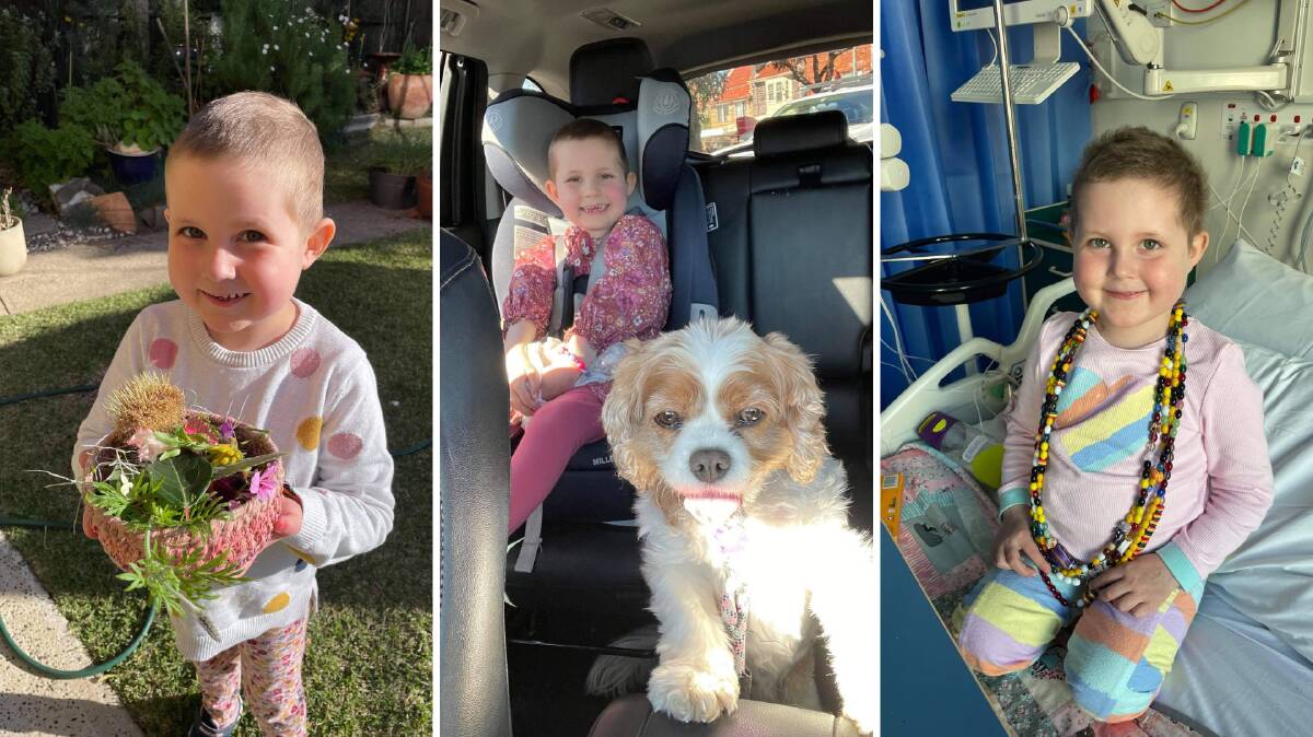 Five-year-old Molly stays strong during seventh round of chemo