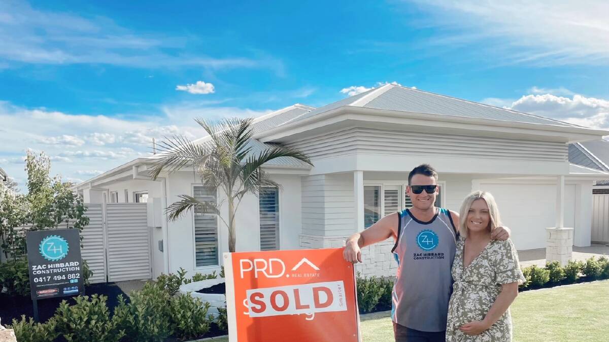 SOLD: Zac Hibbard and Clarissa Cochrane, both 28, were blown away when their home sold within 24 hours at the listed price. Picture: Supplied 