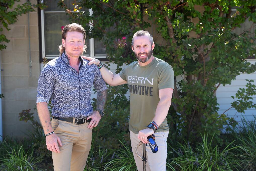 DREAM TO REALITY: Jason Frost and Bradley Fewson say it's fantastic Wagga will be home to a treatment hub. Picture: Emma Hillier 