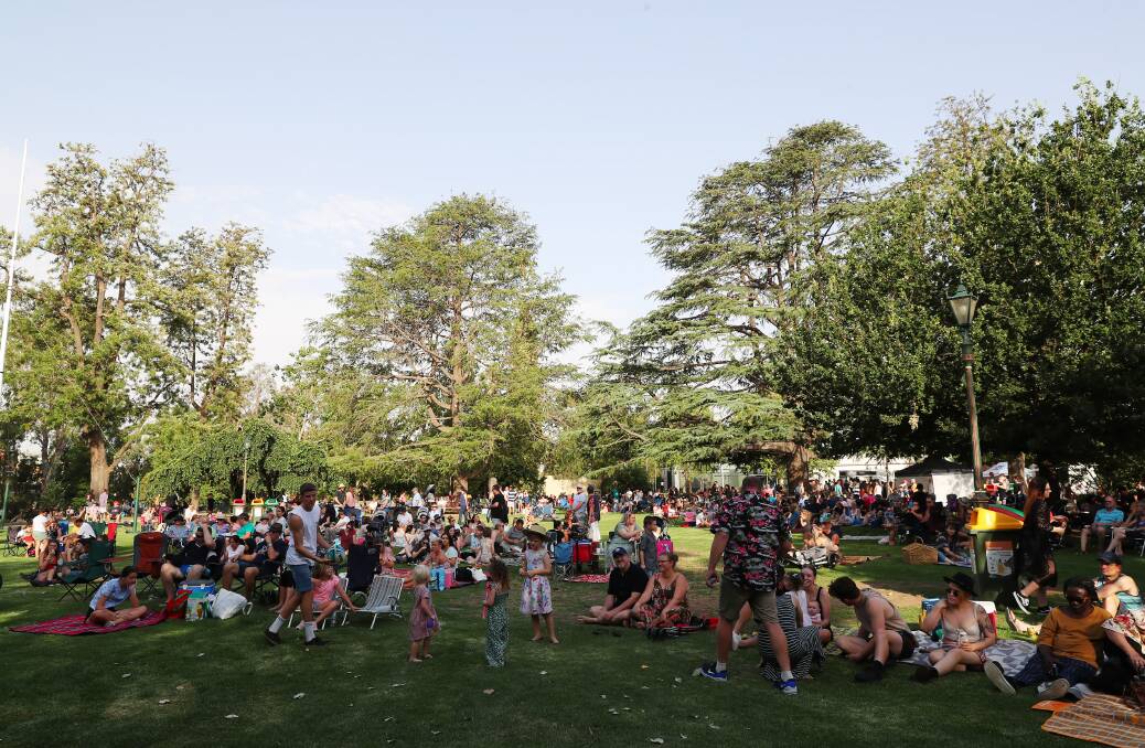 THROWBACK: Crowds gather in the Victory Memorial Gardens for the 2019 NYE event. Wagga City Council decided to cancel the 2020 event. 