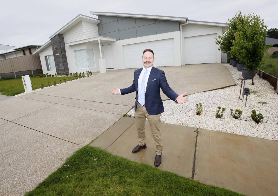BOOM: PRD Nationwide Wagga agent Ryan Smith recently broke records with the sale of a Boorooma home, pictured, and a Gobbagombalin home, but says those records will soon be exceeded. Picture: Les Smith 