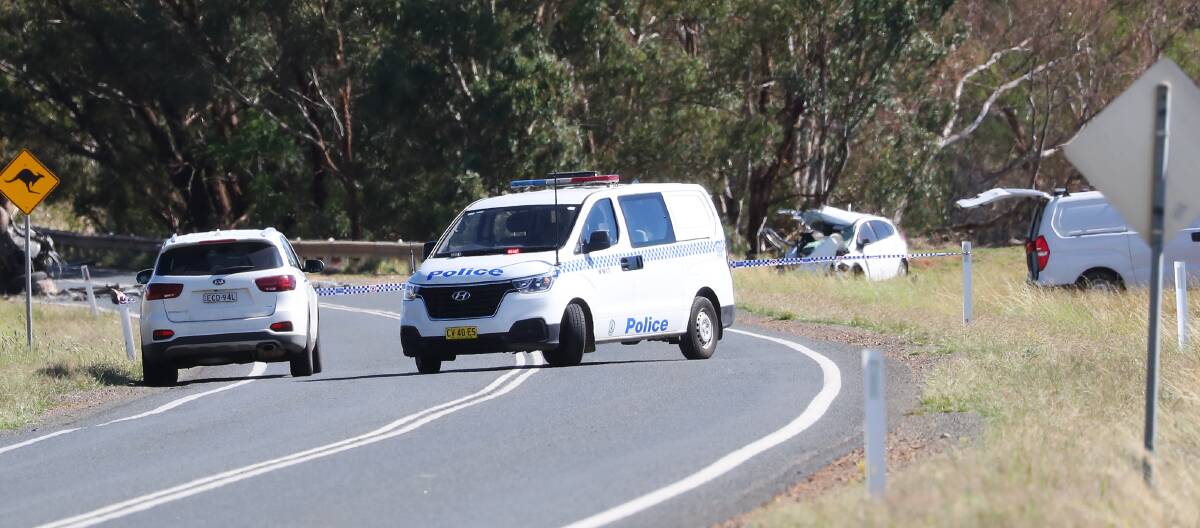 FATALITY: A man has died after being ejected about 20 metres from his vehicle on Coolamon Road during the early hours of Tuesday morning. Picture: Emma Hillier