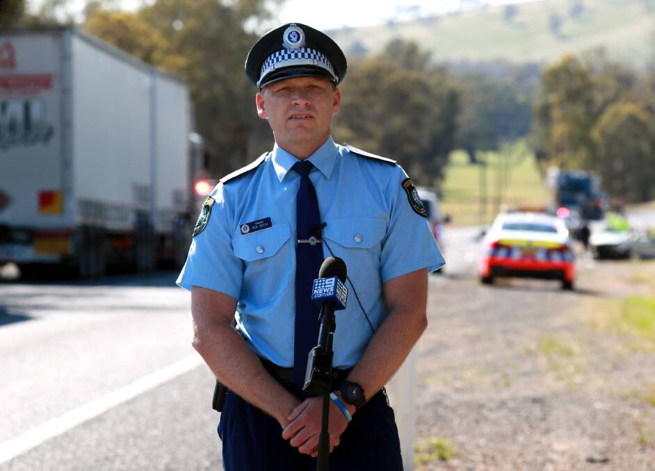 BE SAFE: Acting Inspector Ben Smith urges drivers to follow all road rules. 