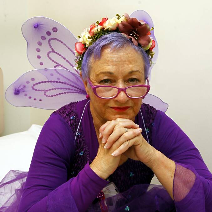 PURPLE PRINCESS: Wendy Swann loves being able to make children feel at ease in emergency. 