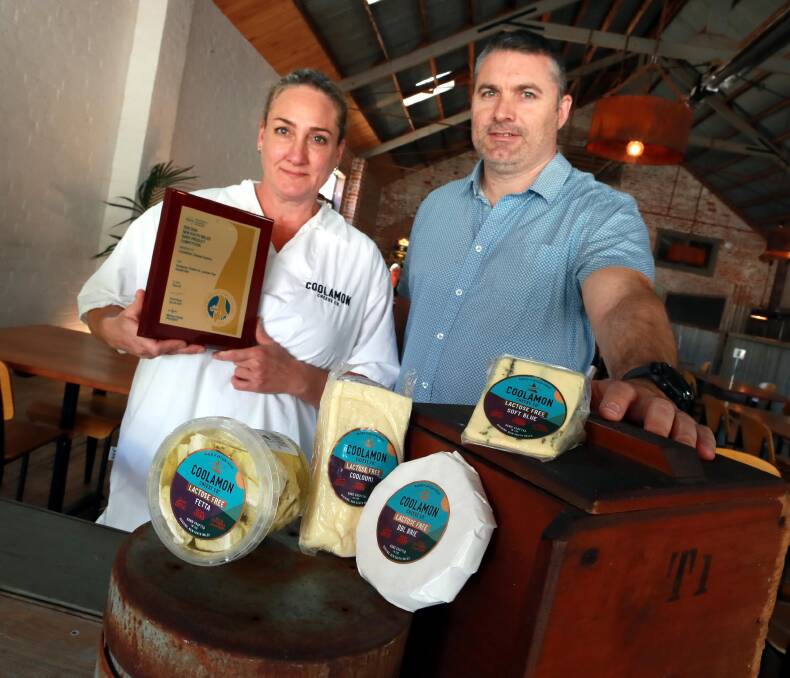 SAY CHEESE: Master cheesemaker Jennifer Nestor, pictured with Keiran Spence, spent 18 months crafting new cheeses for people who have a lactose intolerance. Picture: Les Smith 