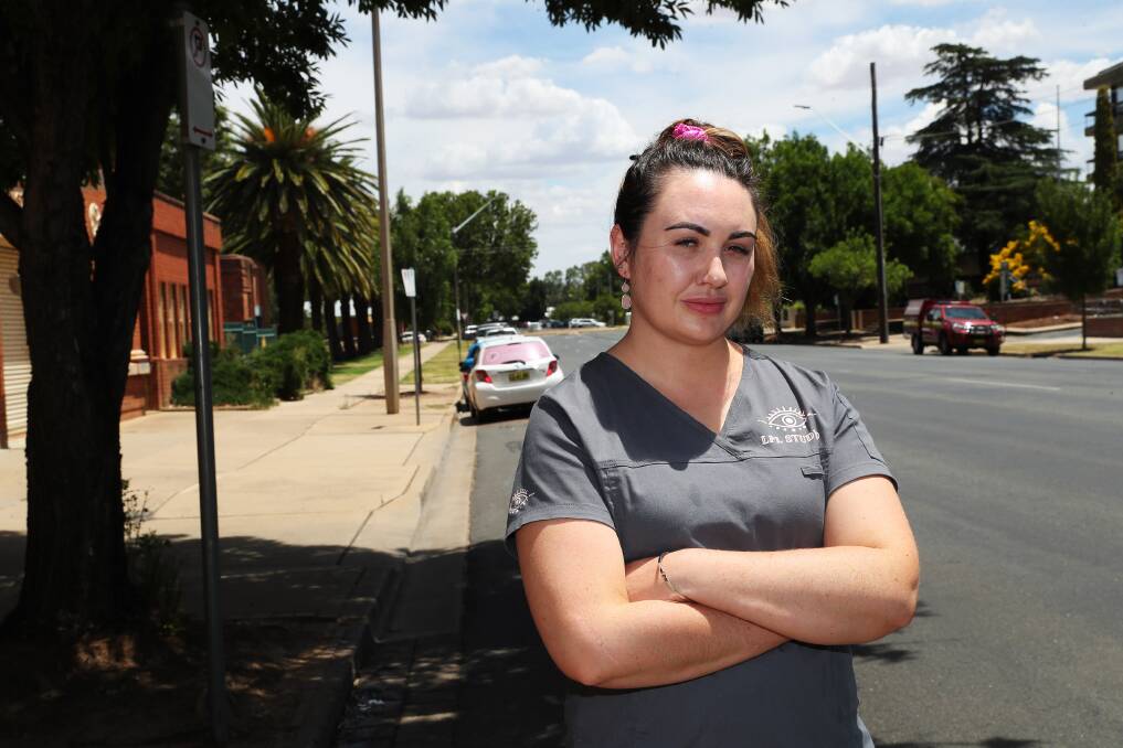 'NEED FOR CHANGE': Sommer Deaves says one of her staff has been stung with parking fines five times in six months. Picture: Emma Hillier 