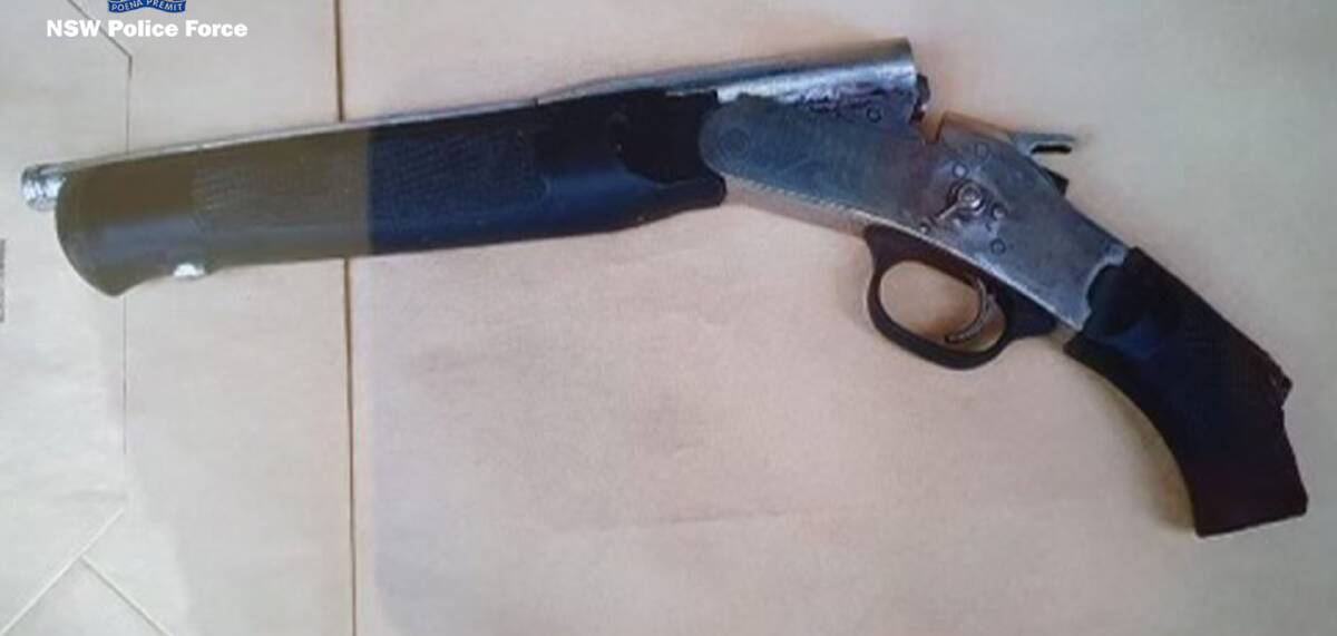 A gun seized by police during a raid in the Riverina last week. Picture: NSW Police 