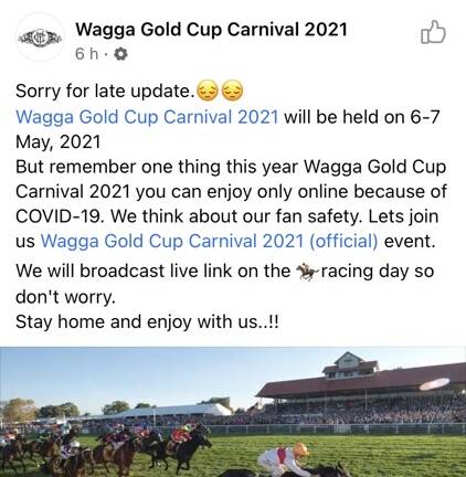 Fake Facebook pages try to sabotage Wagga Gold Cup
