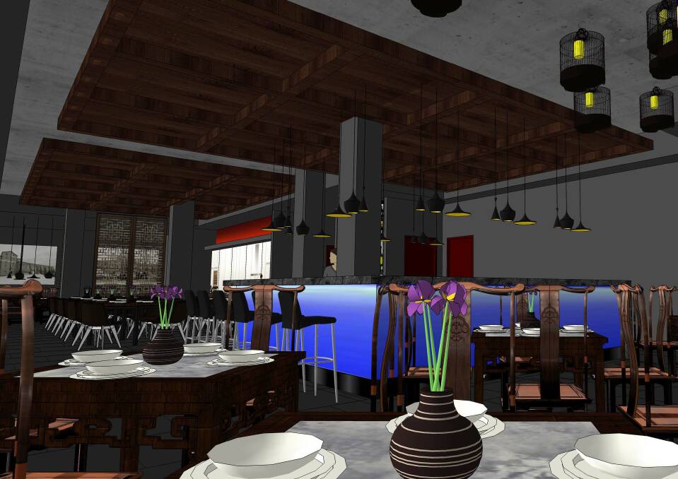 FUSION: A sneak peek inside one of the soon-to-be-completed restaurants.
