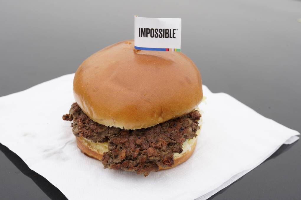 NOT BAD: Letter-writer and meat-eater Sarah Pollard Williams says the plant-based Impossible burger, is "indistinguishable" from meat. Picture: AP Photo/Nati Harnik