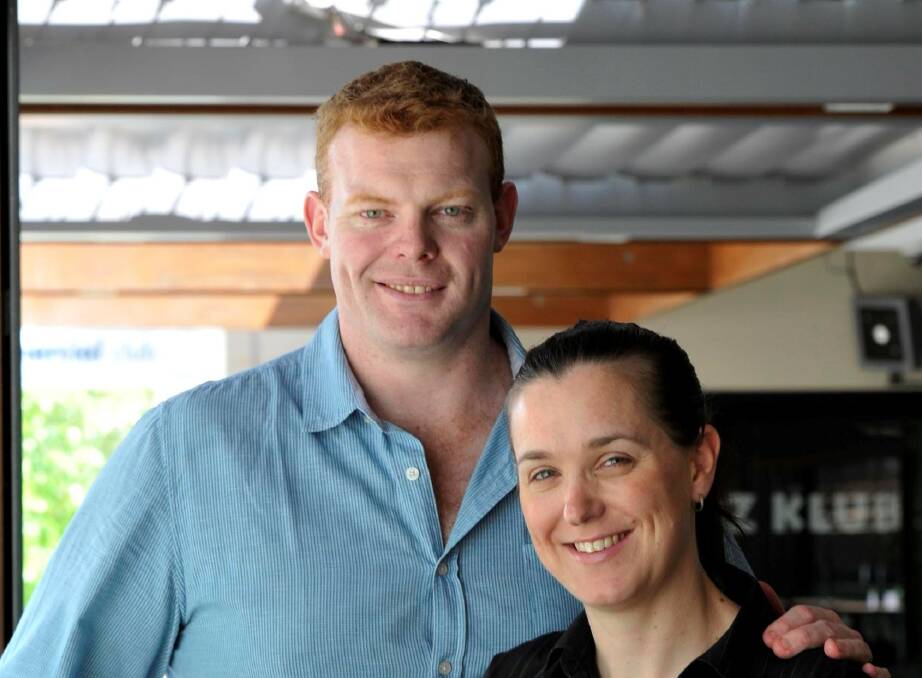 Mathew and Lauren Oates during their time at the Wagga RSL and Commercial Club.