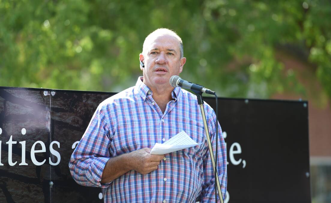 Disgruntled: Southern Riverina Irrigators chairman and farmer Chris Brooks is fed-up with the Coalition's handling of the Murray-Darling Basin.