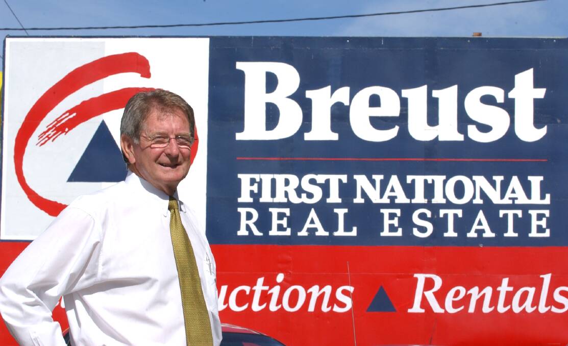 Milton Breust, pictured in 2004, is remembered as a proud man who achieved great success in his 87 years, including having opened Breust Real Estate. Picture: Les Smith