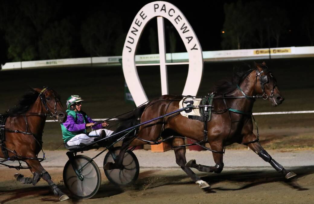 The pair takes out the Pacers Cup at Junee. Picture: Emma Hillier
