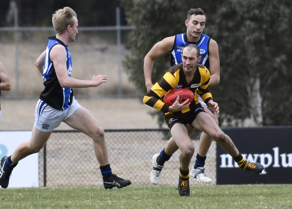 Ben Cleaver in action for Tuggeranong in 2018