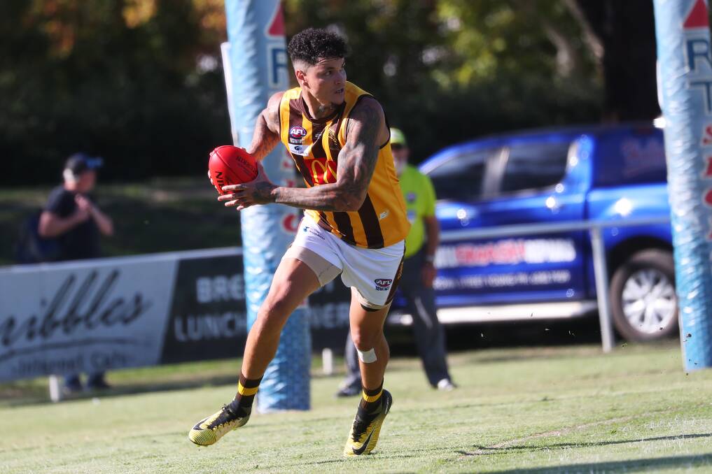 OUT: East Wagga-Kooringal forward Jarrad Boumann will miss the road trip to Coleambally while ruckman Kyle North-Flanagan is also sidelined. Picture: Emma Hillier