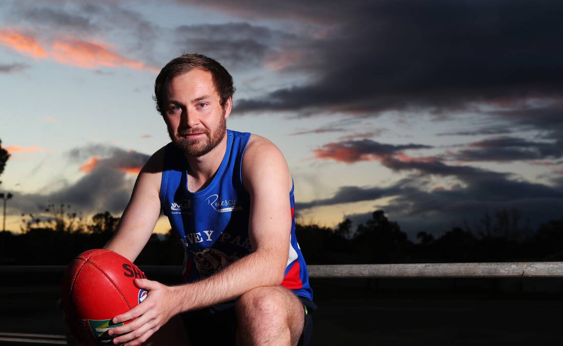 BACK IN THE KENNEL: Turvey Park's Brendan Bryce is happy to be back after a long road to be fit for a return to senior football. Picture: Emma Hillier