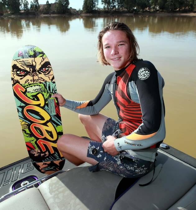 The Wagga High School student is looking forward to 2021, when he'll get to compete in the postponed World Junior Waterski Championships in the US.