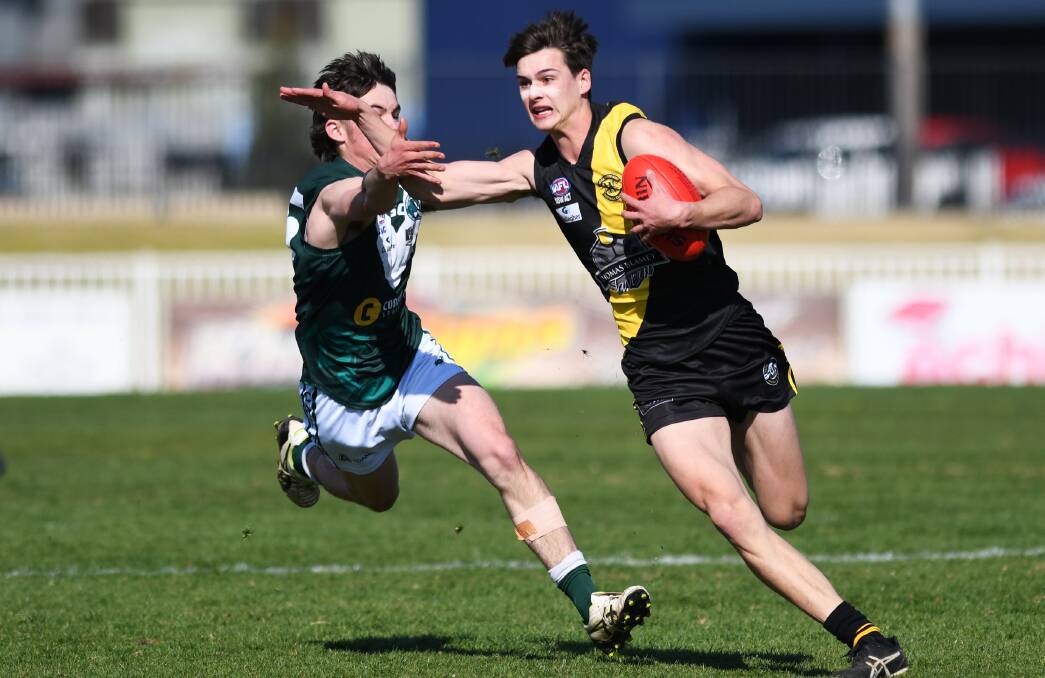 Wagga Tigers' Hamish Gilmore is a key figure in a team chasing a 16th straight win, and a premiership to halt Turvey's hold on the Under 17.5s. 