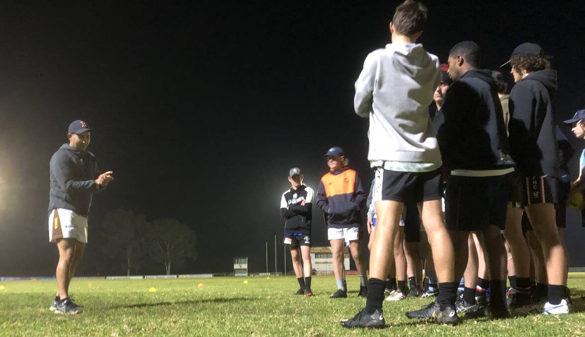 LEARNING CURVE: Farrer U17s coach Craig De Piazza said a slow start against Hume on Saturday made life tough for his team. 