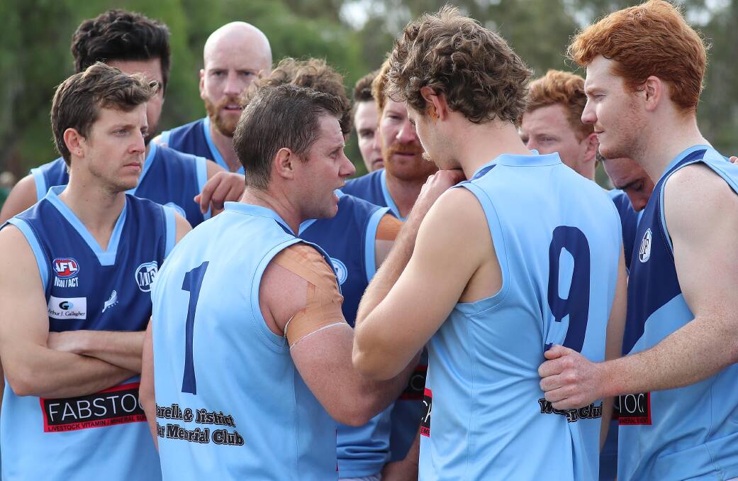 Sean Browning (1) has re-signed as Barellan coach for next year. 