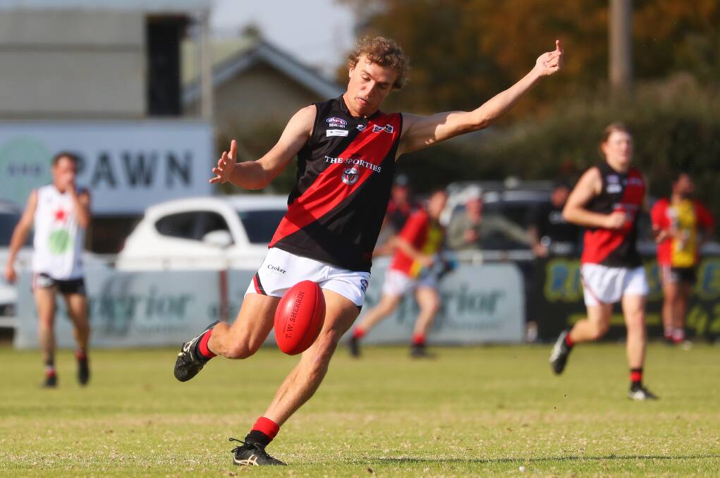 ANOTHER HONOUR: Inspirational defender Jack Reynolds has claimed his second Marrar best-and-fairest, holding out star forward James Lawton. 
