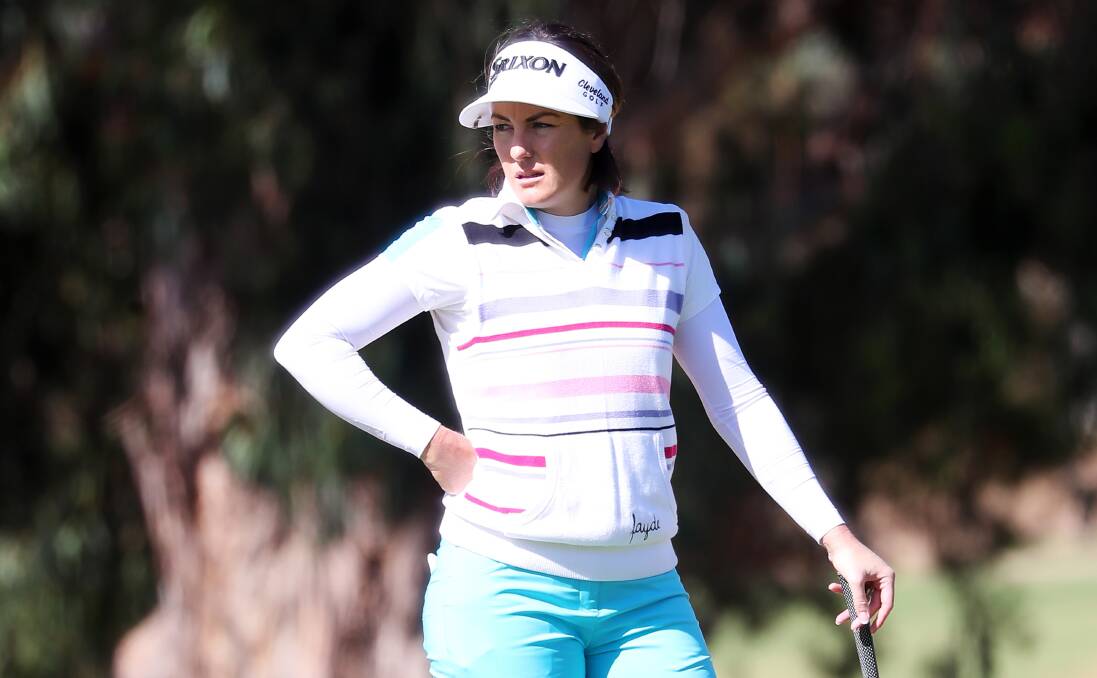 HITTING FORM: Former Scottish Open champion Rebecca Artis shot a round of 71 at the Country Club on Wednesday, ahead of this week's Wagga Pro-Am. Picture: Emma Hillier