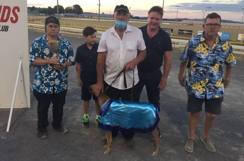 MEMORABLE WIN: Savannah gave trainer Gary Mitchell his first Leo Hartley Memorial win last Friday night and the pair head to Sydney this weekend.