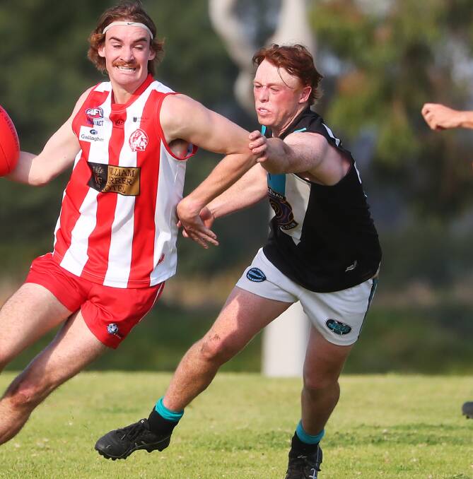 ANOTHER LOSS: Northern Jets midfielder Hamish Gaynor in action against CSU. 