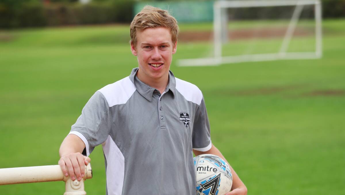 Kyle Yeates took on the Football Wagga development officer role in January. Like everyone, the sport's been thrown a curve ball with coronavirus.