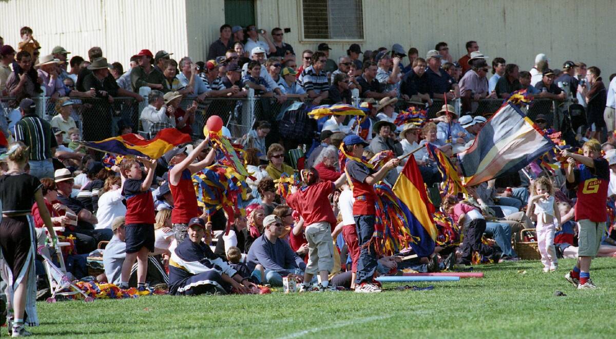 JAM-PACKED: Narrandera Sportsground is packed for the first grand final of the new millennium. 