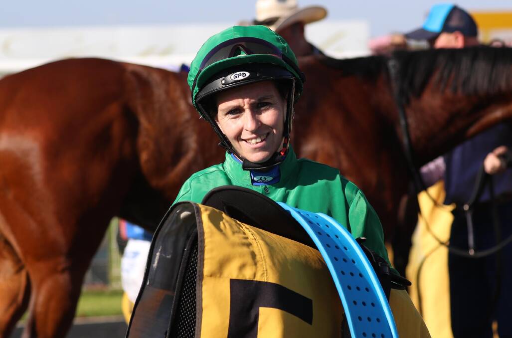 Rebeka Prest after a winner at Wagga back in the autumn. Picture: Les Smith