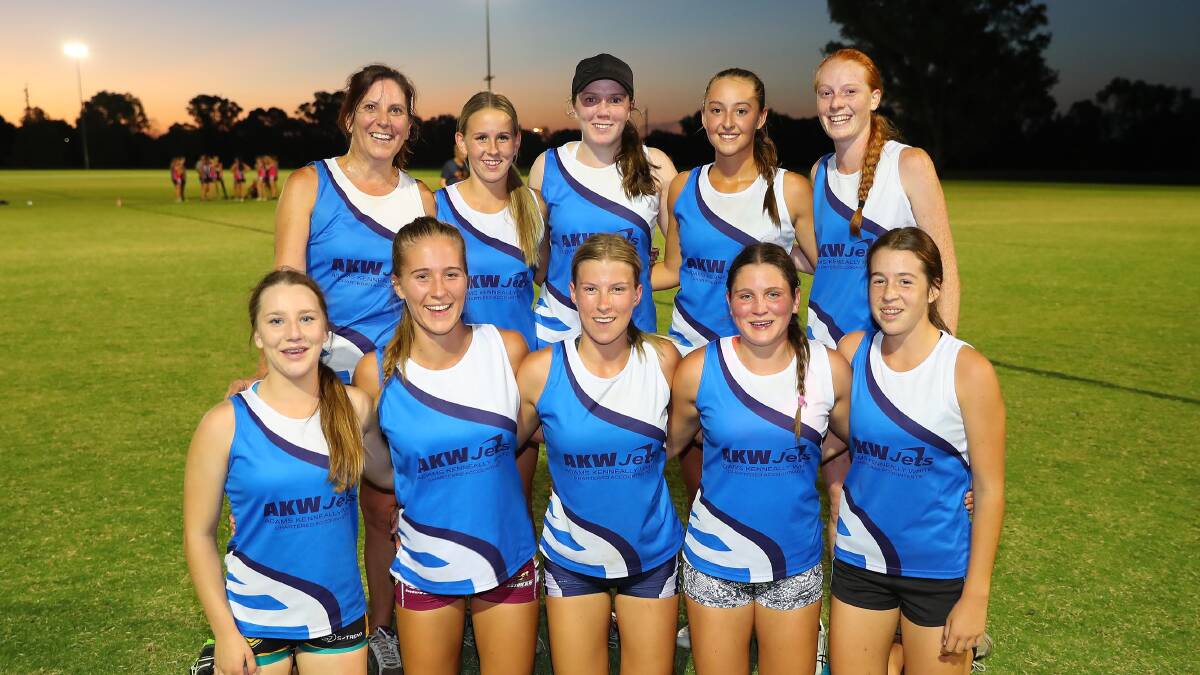 TRIPLE TREAT: AKW Jets won a third straight women's Premier League flag with a comeback win against Young Guns on Tuesday night. Picture: Kieren L Tilly