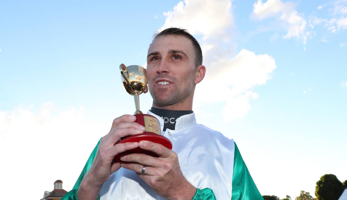 GOLD CUP WIN: Tye Angland after winning his hometown Cup in 2018. 