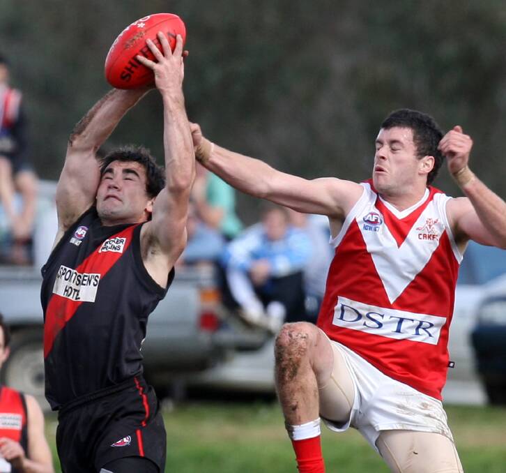 Langtry playing for Marrar in 2010