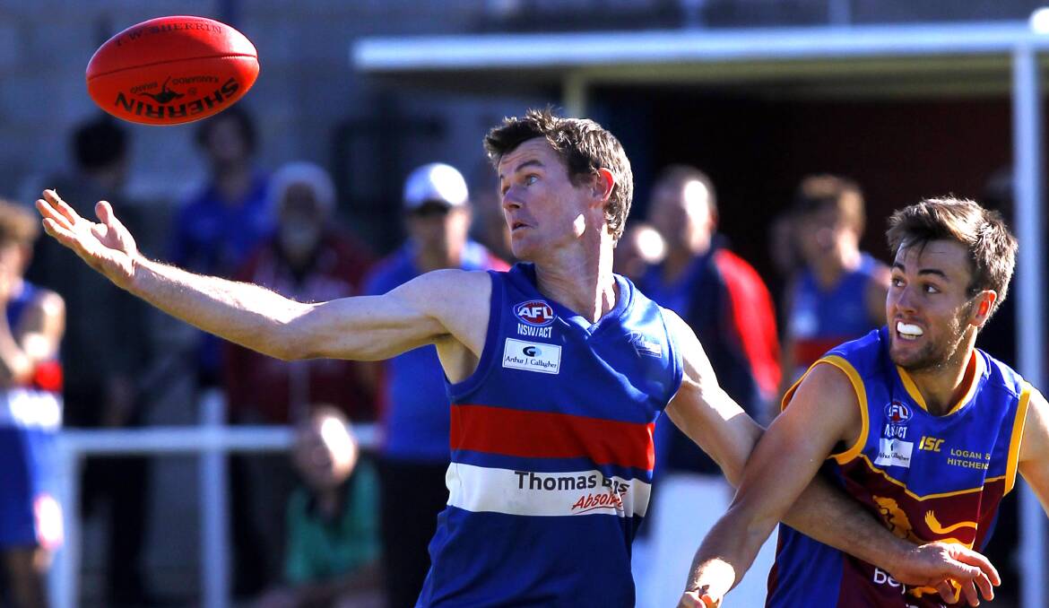 BOMBERS-BOUND: John Hoey, playing for Turvey Park last year, will make the move to Marrar this season. Picture: Laura Hardwick