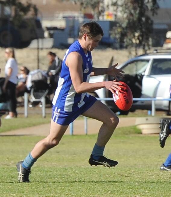 Rob Krause had a strong game in the middle for Temora, setting them on course for victory against Barellan.